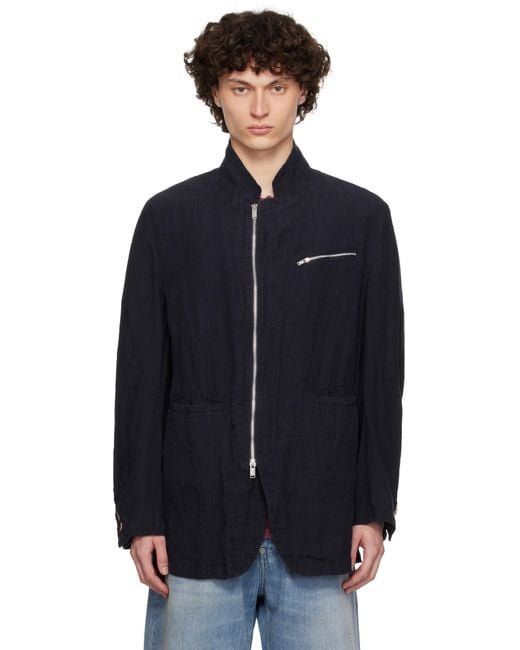 Undercover Blue Uc1E4105 Blazer for men