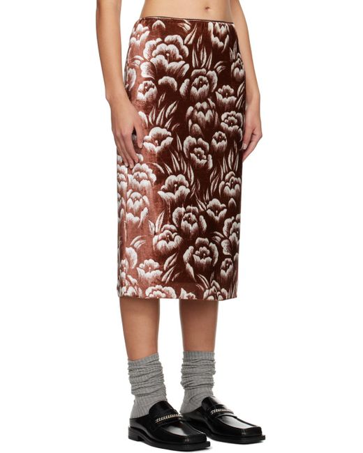 MERYLL ROGGE Multicolor Midi Skirt