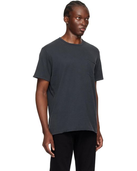 Rag & Bone Black Miles T-Shirt for men