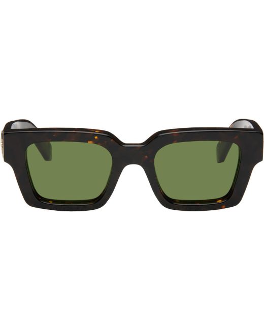 メンズ Off-White c/o Virgil Abloh ブラウン Virgil サングラス Green