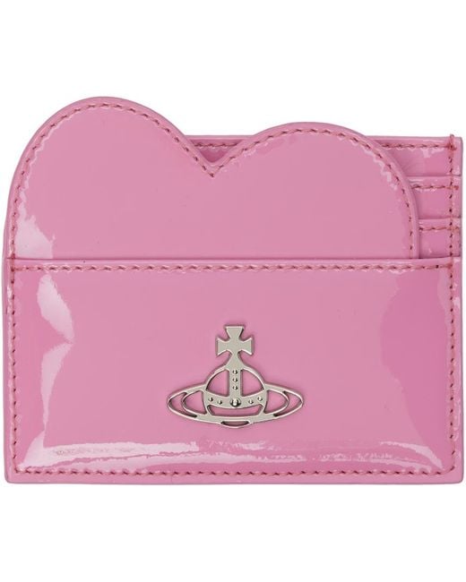 Vivienne Westwood Heart Card Holder in Pink | Lyst