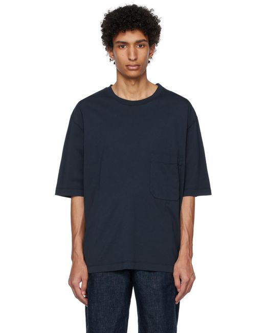 Lemaire Blue Navy Boxy T-shirt for men