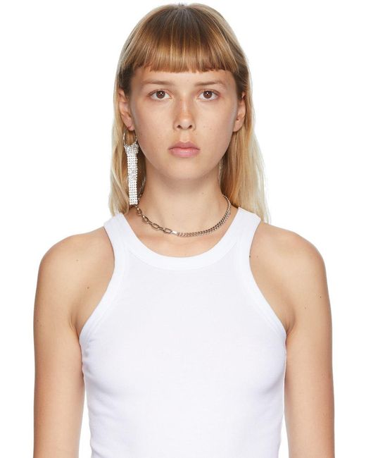 Justine Clenquet Silver Hari Choker in Metallic | Lyst