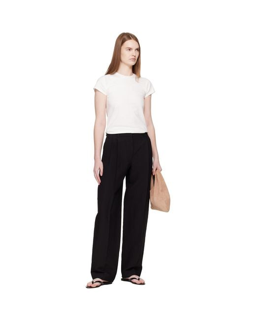 The Row Black Sacha Flip-Flops