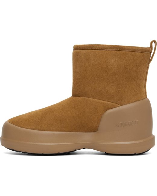 Moon Boot Black Tan Mezzaluna Mid Boots for men