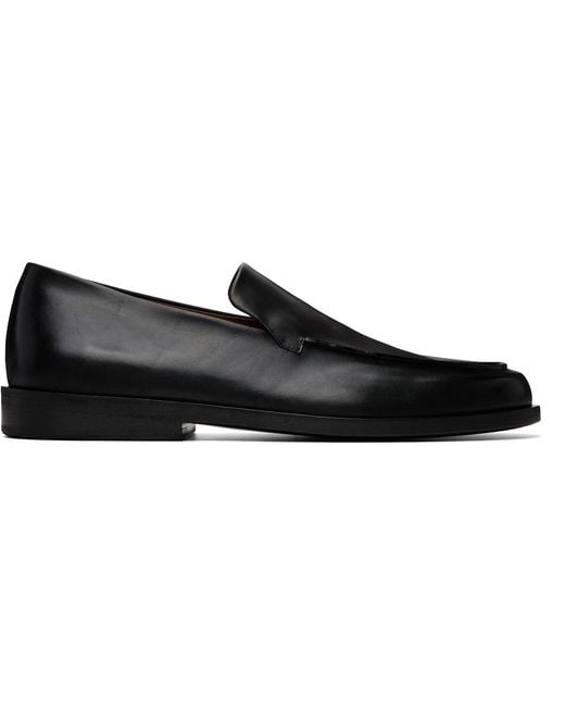 Marsèll Black Mocasso Leather Loafers for men
