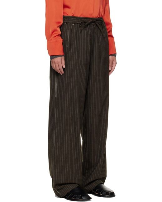 Cordera ブラウン リラックス テーラードパンツ Brown