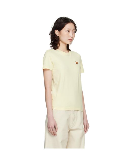Maison Kitsuné Natural Fox Head Regular T-Shirt
