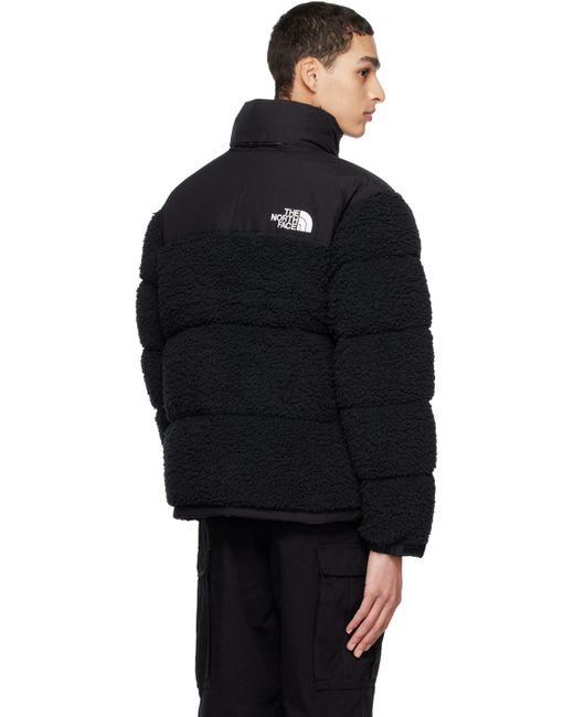 The North Face Black High Pile Nuptse Puffer Jacket for men