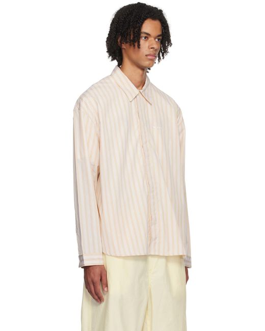 Sunnei Natural Striped Shirt for men