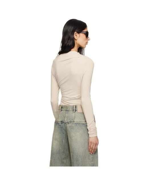 Entire studios Multicolor Off- Drape Top
