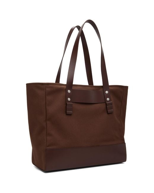 Marni Brown Canvas Tote for men