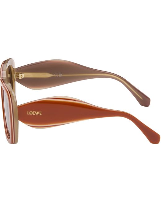 Loewe Brown Signature Sunglasses for men