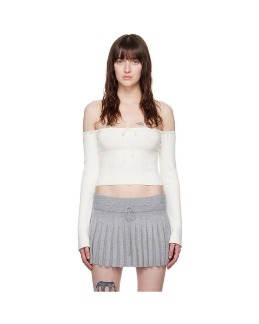 GUIZIO White Bayberi Sweater