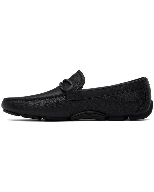 Ferragamo Black Driver Loafers for men