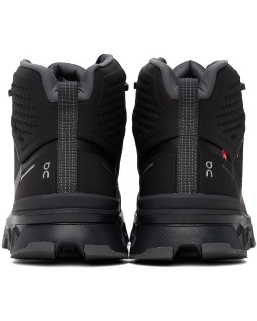 On Shoes Black Cloudrock 2 Waterproof Sneakers for men