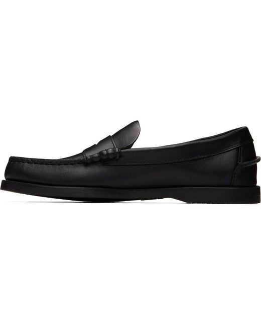 Sebago Black Dolphin Waxed Loafers for men