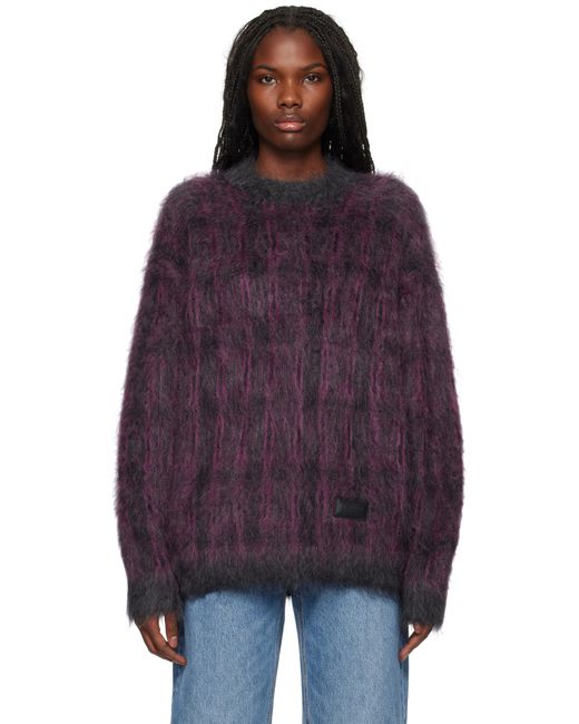 Alexander Wang & オーバーサイズ プレイド セーター Purple
