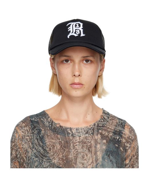 R13 Black Trucker Hat