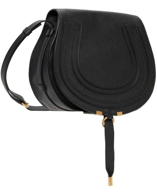 Chloé Black Medium Marcie Saddle Bag