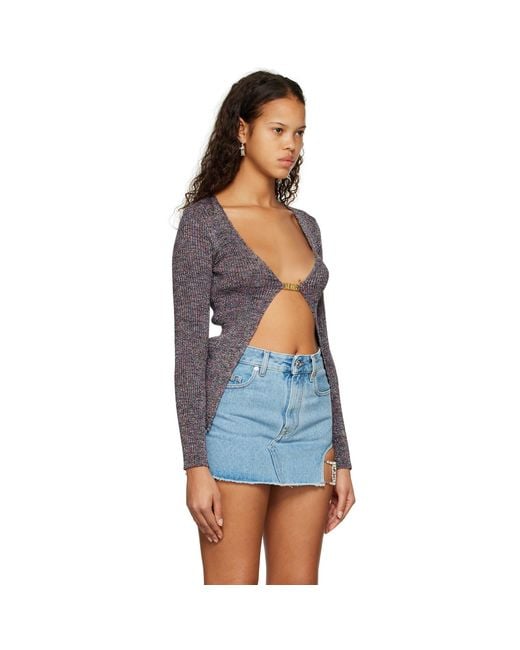 Gcds Black Multicolor Clip Cardigan