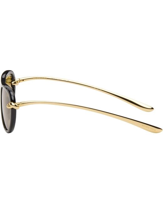 Bottega Veneta Black Knot Aviator Sunglasses for men
