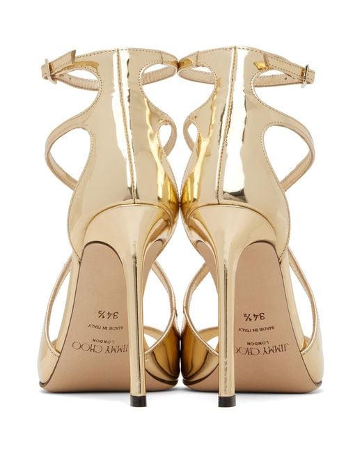 Jimmy Choo Metallic Azia 110 Heeled Sandals