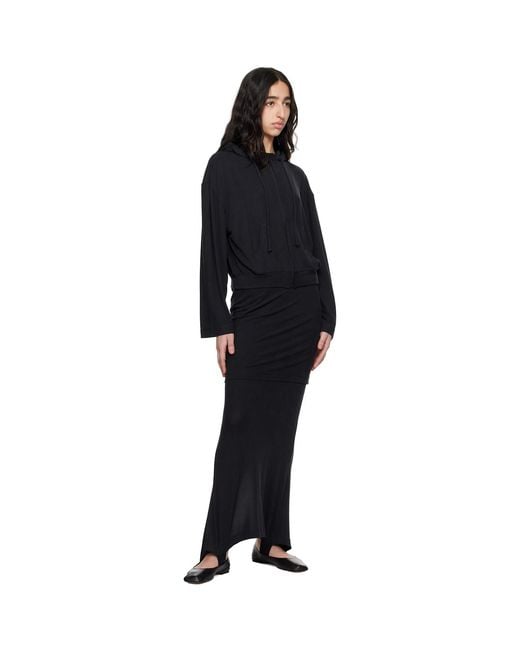 ALAINPAUL Black Zip-Up Hoodie