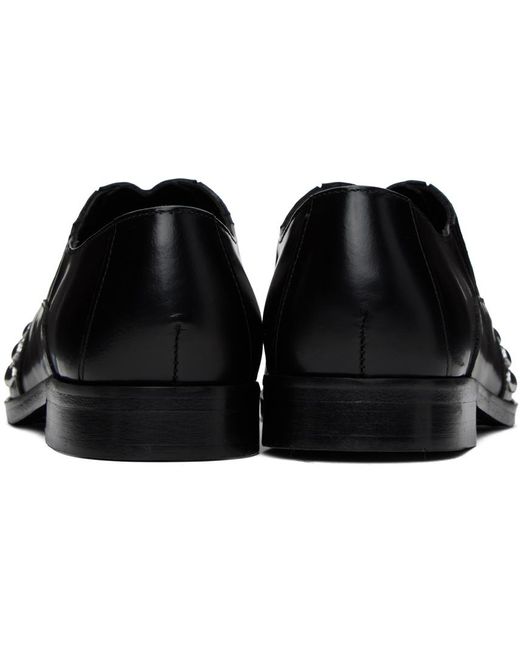 STEFAN COOKE Black Studded Loafers for men