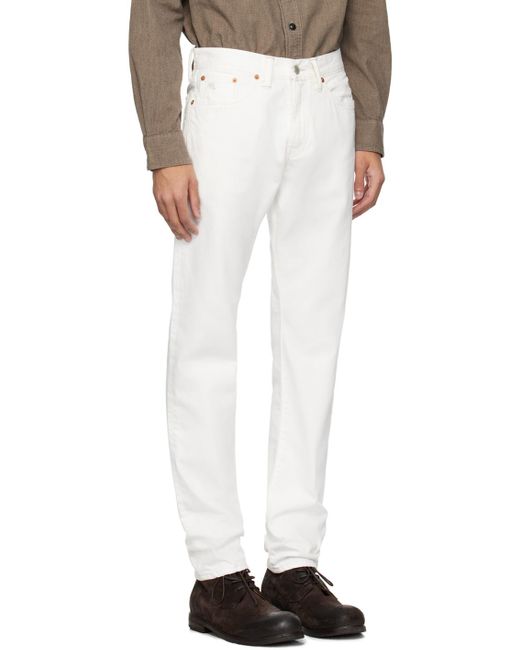 RRL White Slim-fit Jeans for men