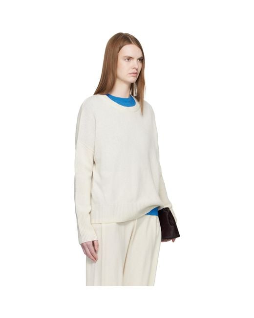 Lisa Yang White Off- 'The Mila' Sweater