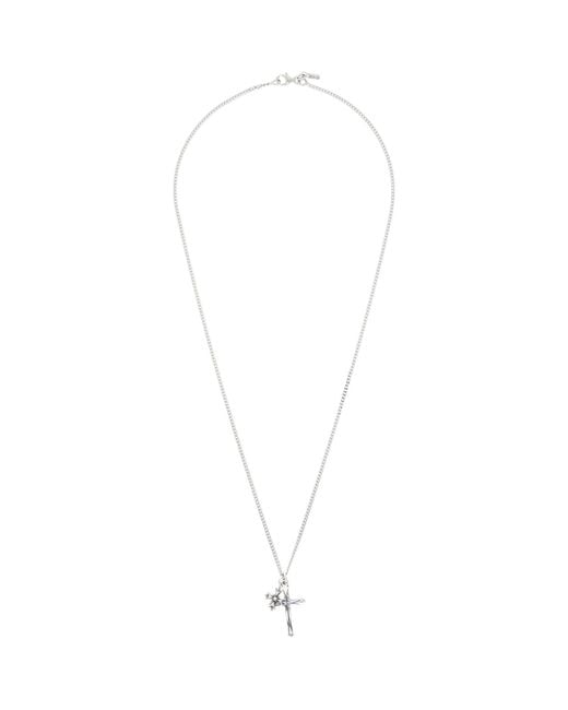Emanuele Bicocchi Metallic Pendant Necklace for men