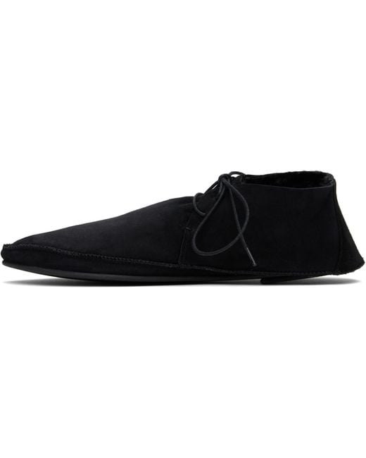 The Row Black Tyler Lace Up Derbys for men