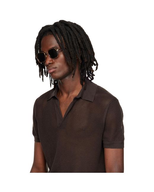 Gucci Brown Sqaure Frame Sunglasses for men