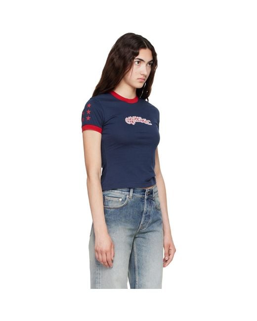 Off-White c/o Virgil Abloh Blue Star Fitted T-Shirt