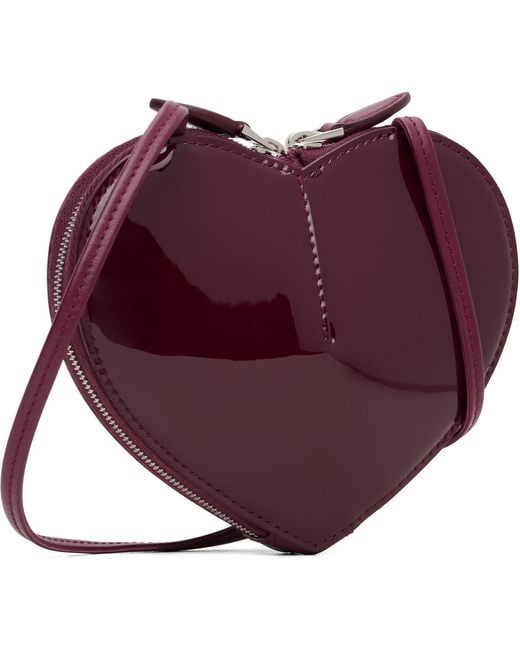 Alaïa Purple Burgundy 'Le Coeur' Small Bag