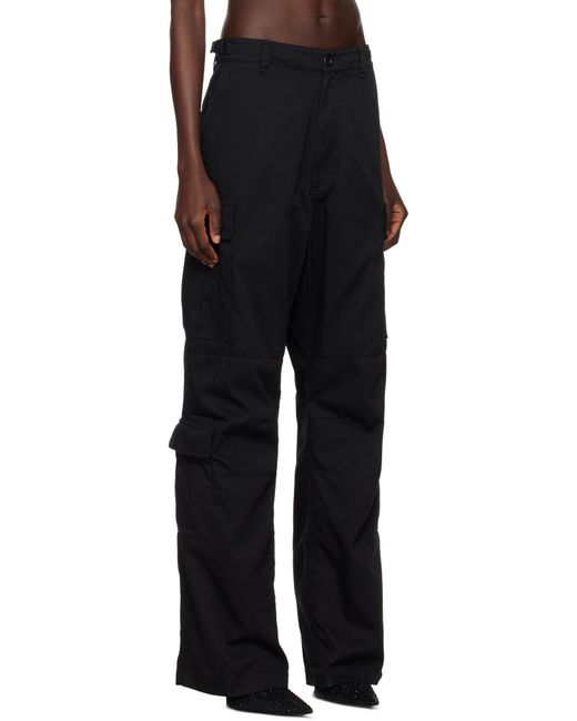 Balenciaga Black Regular Fit Cargo Pants