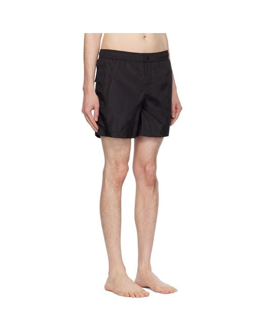 Moncler Black Archivio Creativo Swim Shorts for men