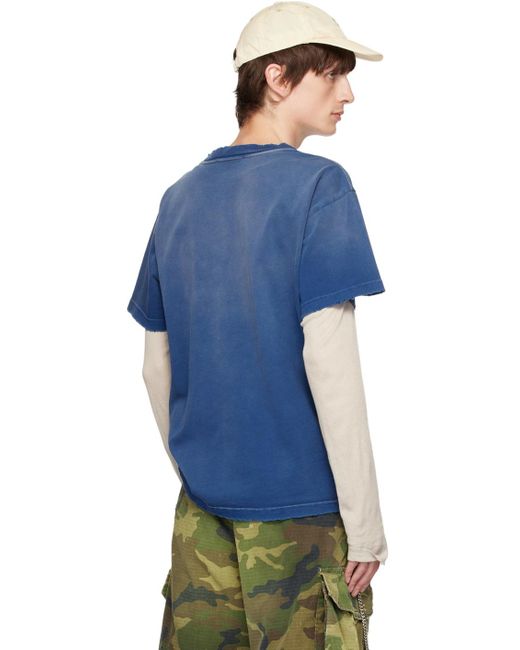 424 Blue Patch T-shirt for men