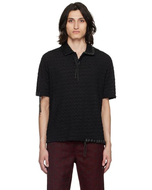 ANDERSSON BELL Black Sapa Polo for men