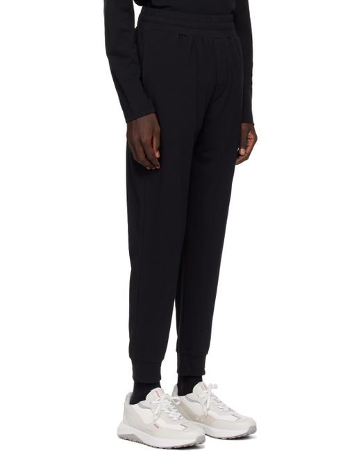 HUGO Black Printed Sweatpants for men