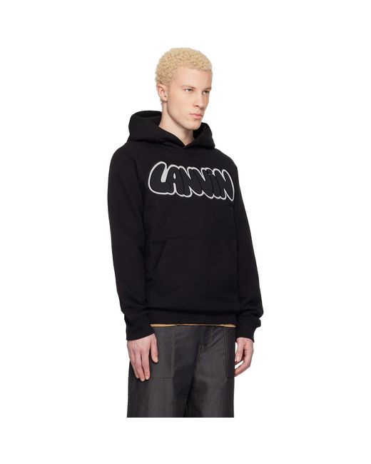 Lanvin Black Urban Curb Hoodie for men