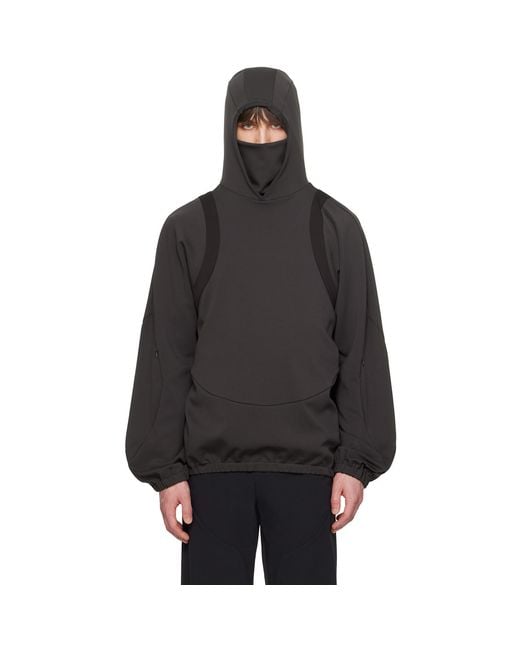 Uncertain Factor Black Grude Patrol Hoodie for men