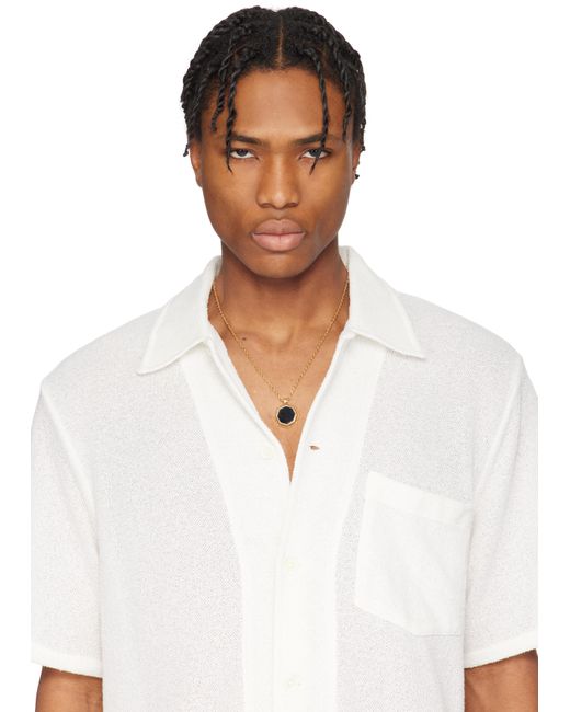 Collier Doré À Pendentif Octogonal De Style Amulette À Onyx Emanuele Bicocchi pour homme en coloris Black
