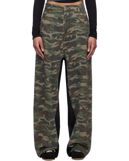 Fax Copy Express Khaki Casual Camouflage Jeans in Black | Lyst