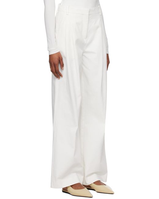 Pantalon liza blanc TOVE en coloris White