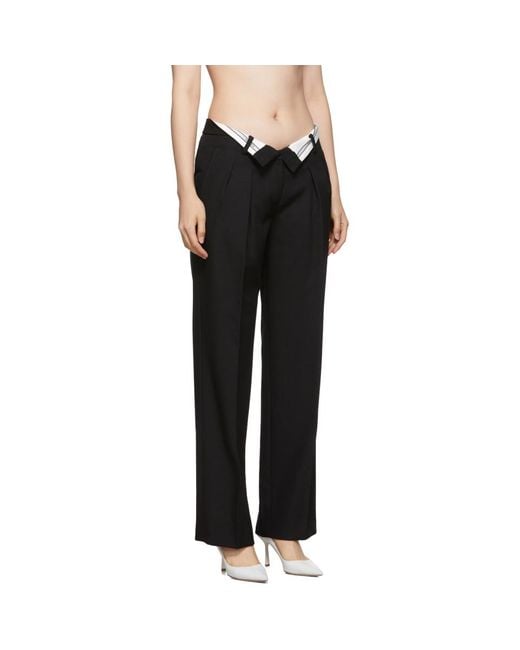 パンツ Alexander Wang TROUSER W/ TURNED DOWN ELASTIC WAISTBAND ALEXANDER WANG - Women Turned Down Elastic Waistband
