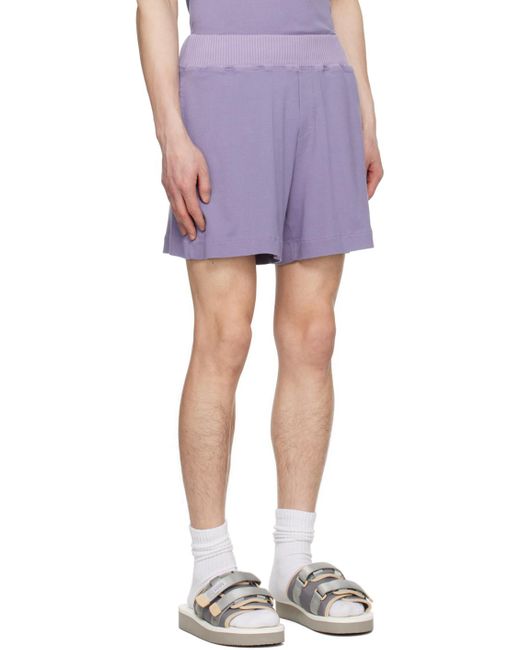 RANRA Purple Mock-fly Shorts for men