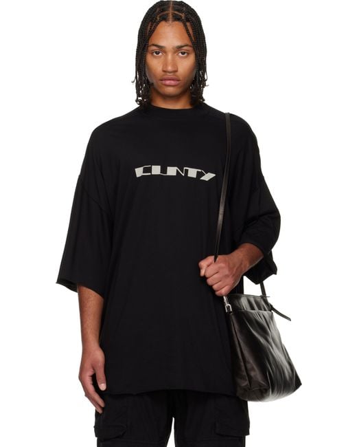 Rick Owens Black Tommy T 0908/Pearl for men