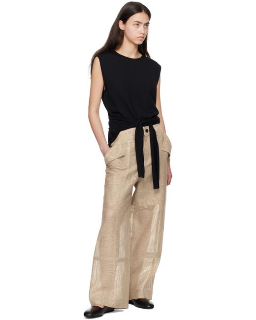 Issey Miyake Natural Papyrus Trousers